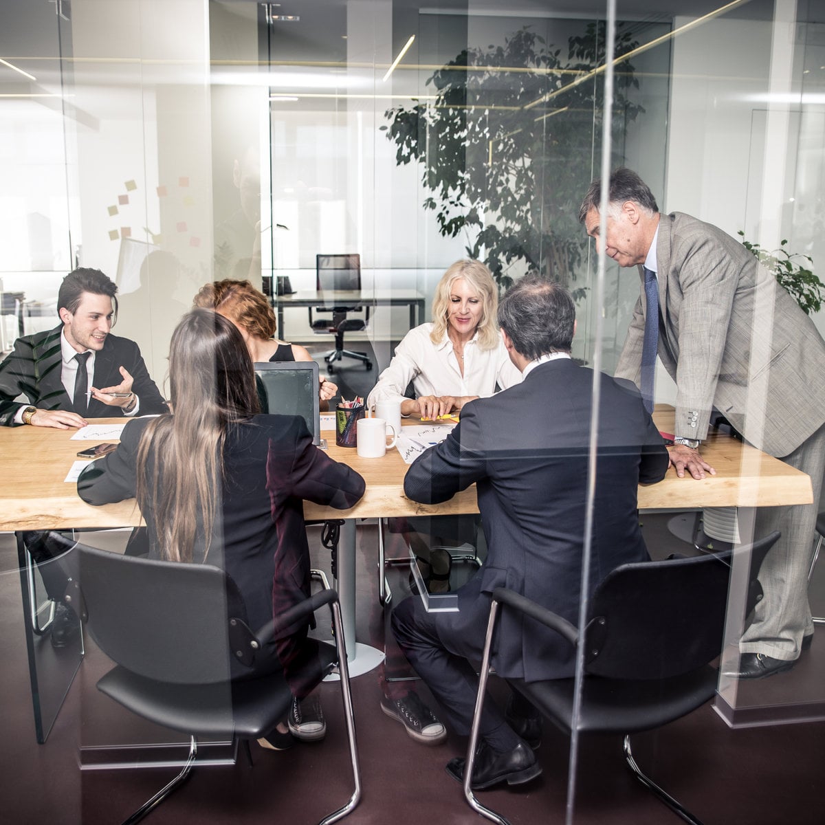 Business meeting in the boardroom